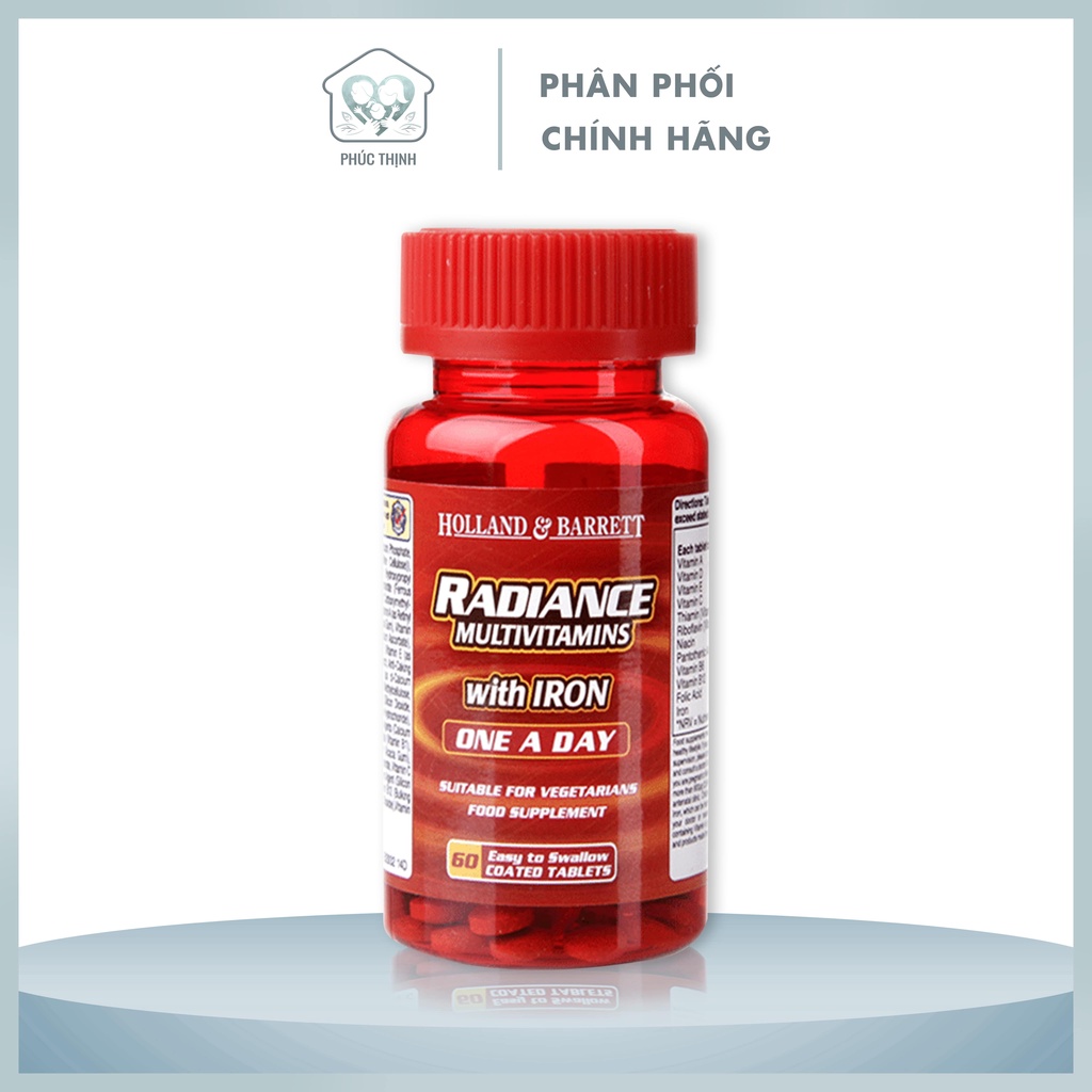Viên Bổ Sung Vitamin Tổng Hợp Holland & Barrett Radiance Multivitamins One A Day