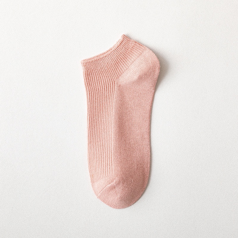 Vớ/tất nữ ngắn sọc gân tăm pastel basic phong cách Hàn Quốc Mua Tất