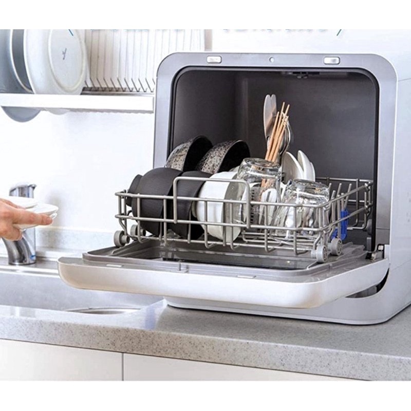Máy rửa chén bát Nhật Bản sấy nóng diệt khuẩn Siroca PDW-5D - Dùng Điện 100V