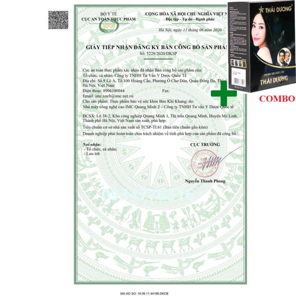 Combo Gội Là Đen Thái Dương+ ✅ BẢO KHÍ KHANG - Bảo Vệ Chức Năng Hệ Hô Hấp