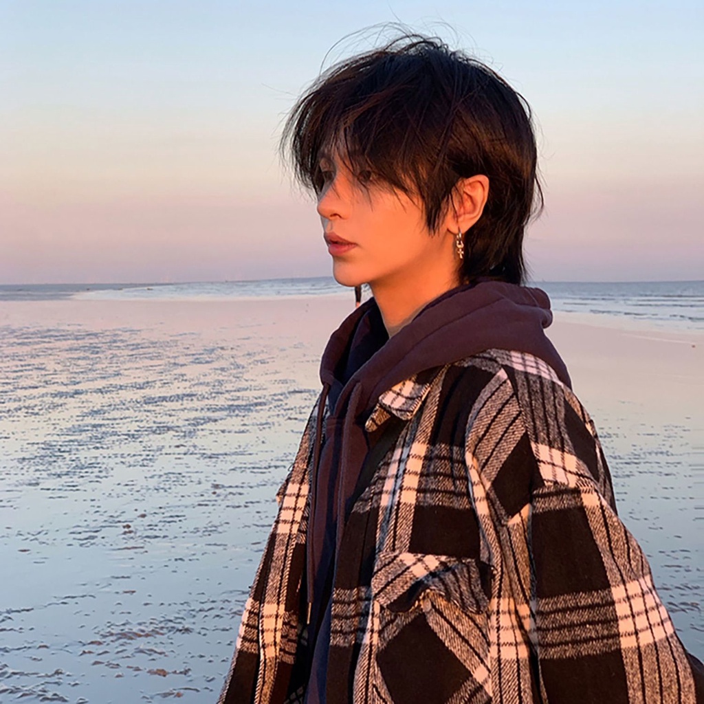 Tóc Giả Ngắn Phong Cách Samurai Nhật Bản Tự Nhiên Như Samurai Có Đuôi Sói Cho Nam Và Nữ