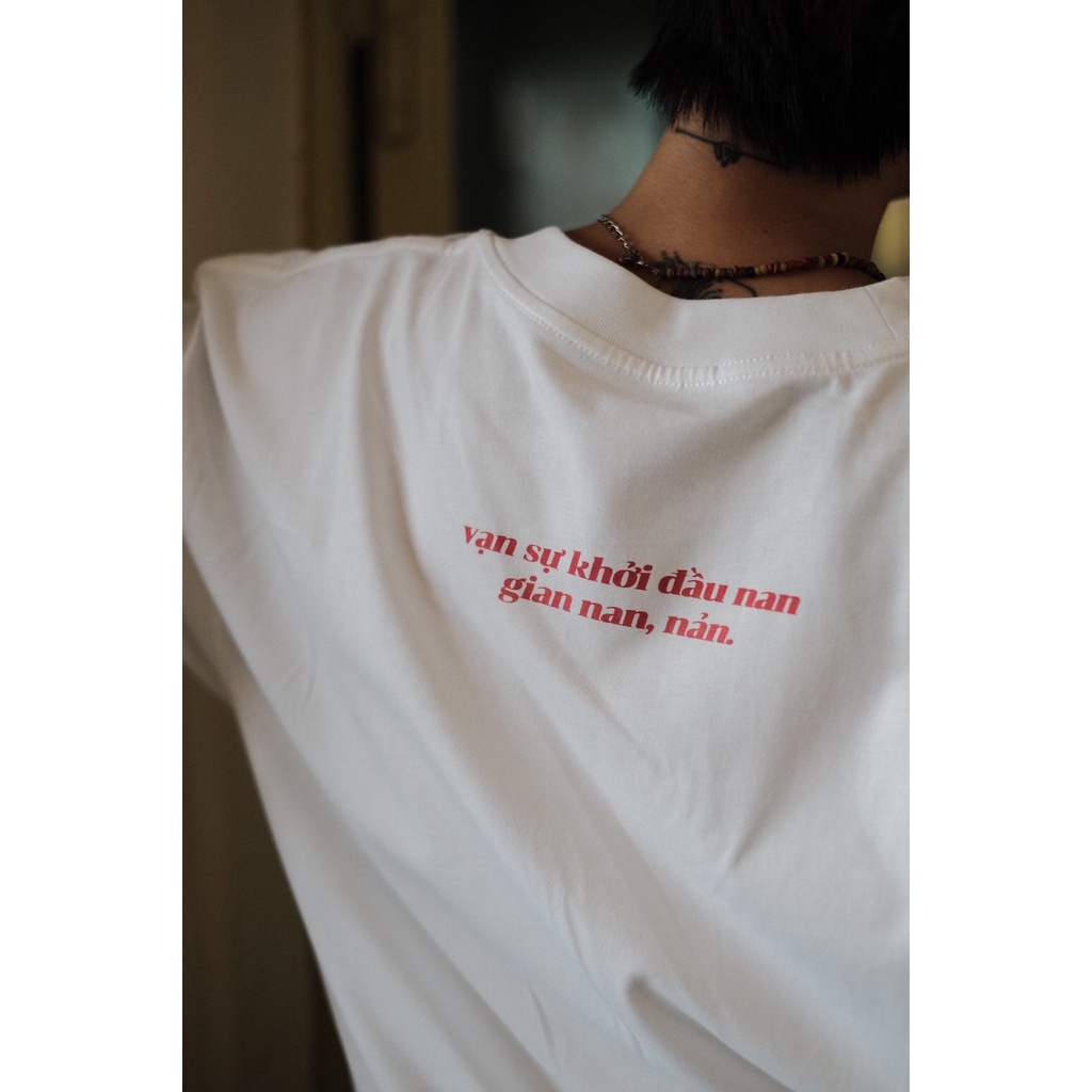 Áo thun chữ Mệt mặc phong cách trẻ trung, nam nữ 100% cotton cao cấp form rộng