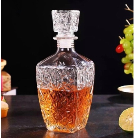 Chai, Bình Đựng Ruou Thủy Tinh Đẹp Cao Cấp 750ml