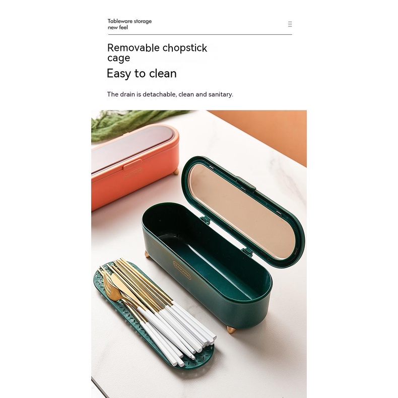 Ống Đựng Đũa Chống Ẩm Chống Côn Trùng Nhẹ Sang Trọng Cho Nhà Bếp