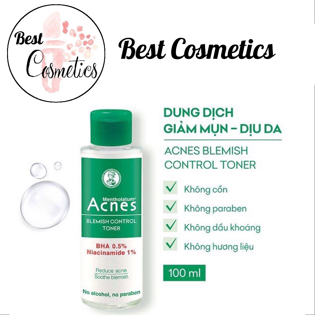 Dung dịch làm sạch- giảm mụn - dịu da Acnes Blemish Control Toner