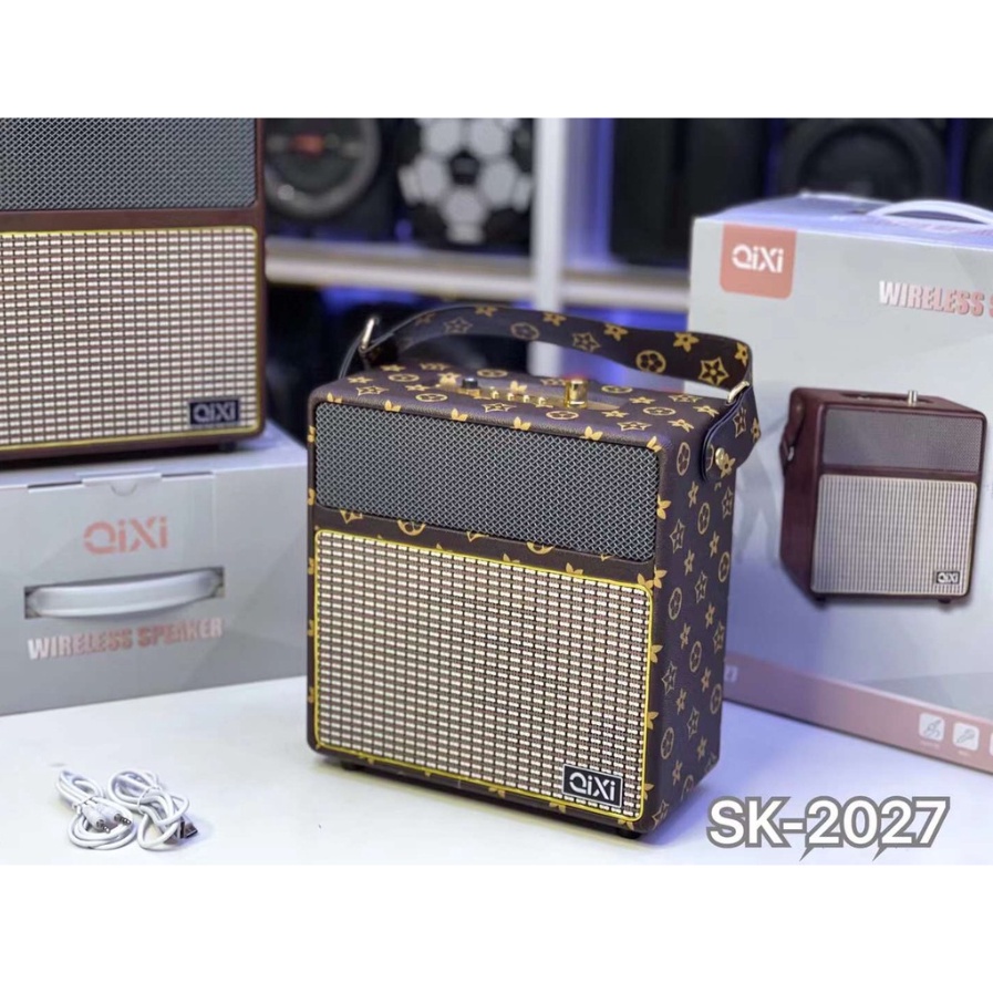 Loa Bluetooth SK-2027, Chính Hãng Qixi, Nghe Nhạc Âm Thanh Rất Hay, Tiếng Bass Uy Lực - Lắp Thêm Mcro Hát Karaoke Quá Đã