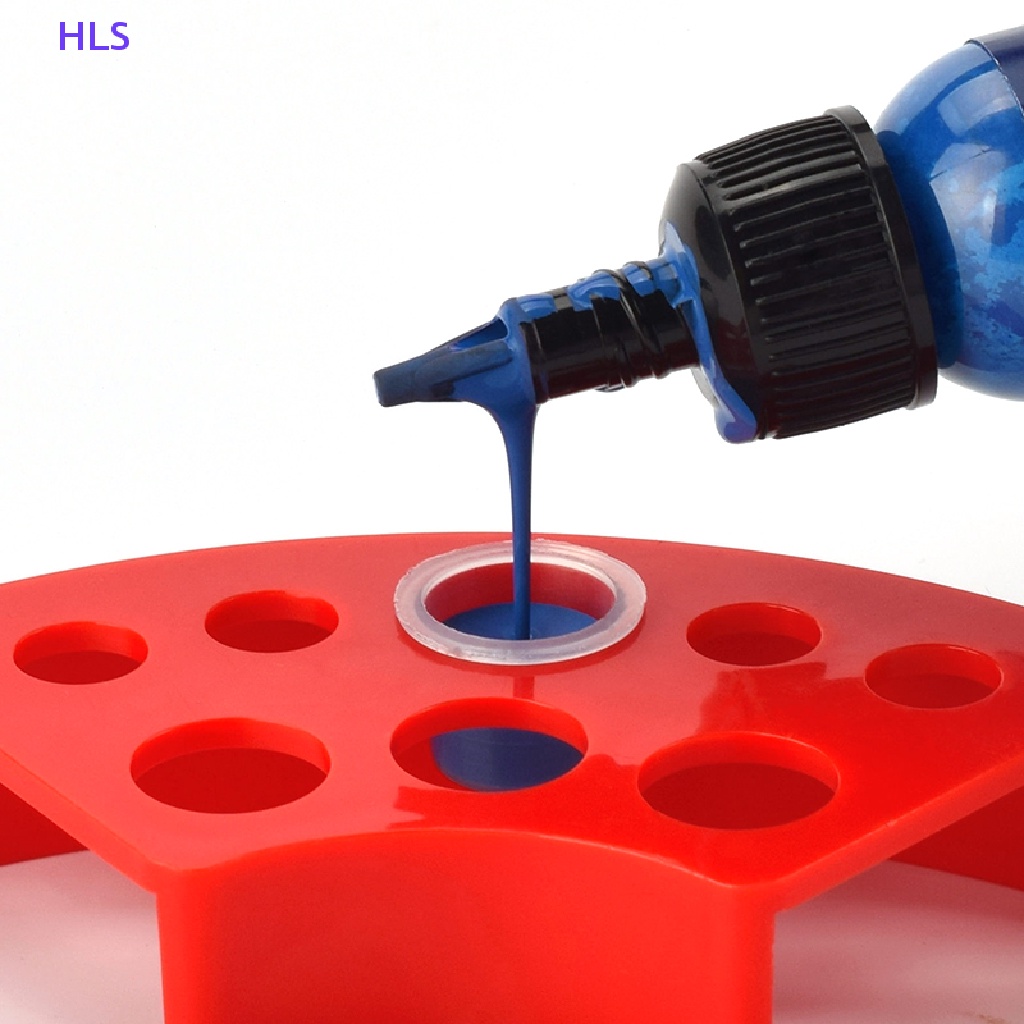 Giá Đỡ Cốc Mực Xăm 8 Lỗ Bằng Nhựa Tiện Dụng