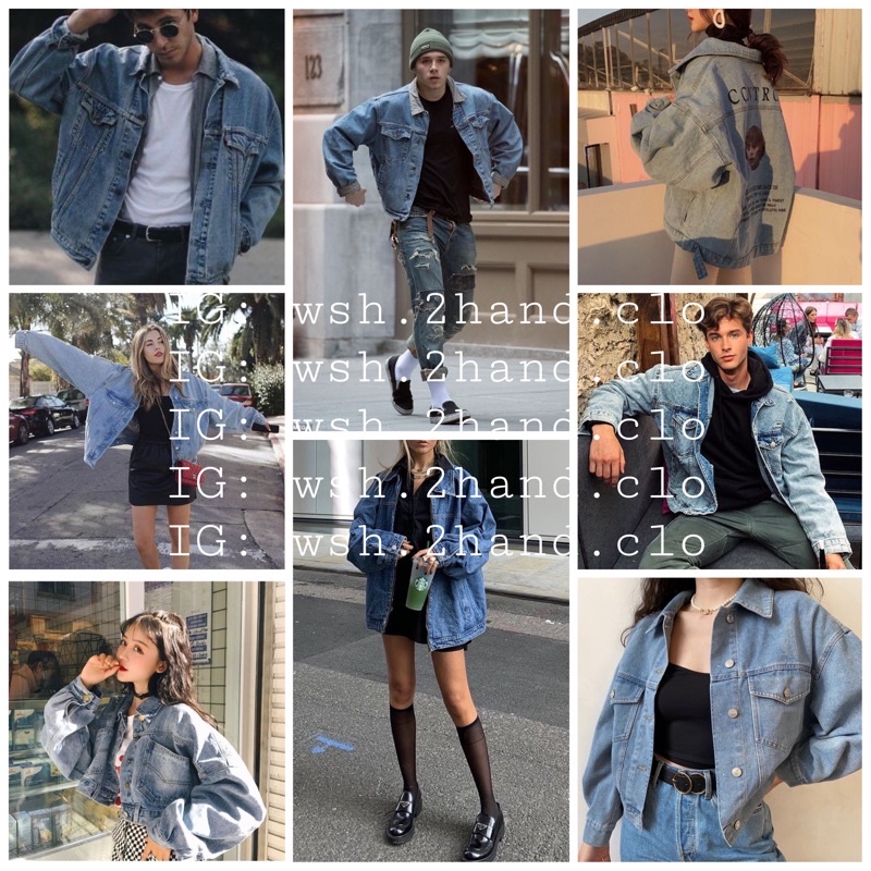 ÁO KHOÁC DENIM JEANS 2HAND CÓ SẴN