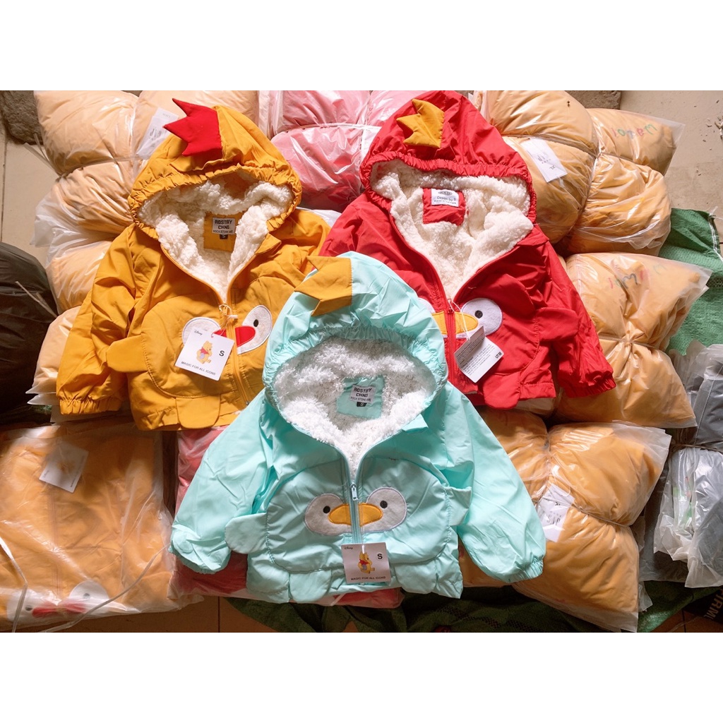 Áo gió lót lông Mào Gà cho bé từ 10-28kg