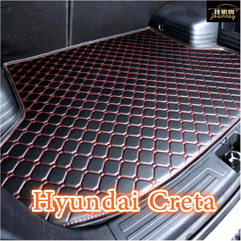 Thảm Da Lót Cốp Sau Xe Hơi Hyundai Creta Chống Thấm Nước / Mòn Tiện Dụng