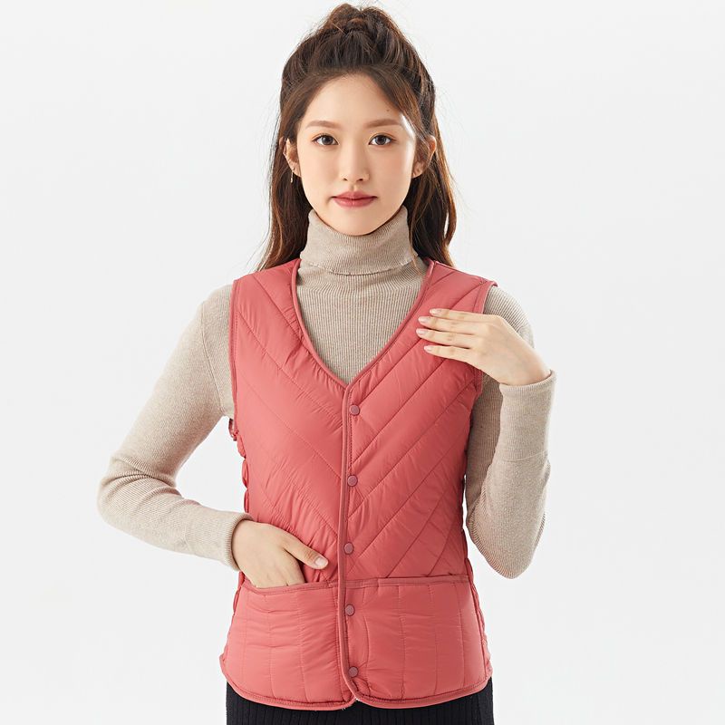 Ophao gile N Áo Ghi Lê Lót Cotton Lót Lông Cừu Giữ Nhiệt Dáng Ôm Phong Cách Hàn Quốc Thời Trang Thu Đông Mới Dành Cho Bạn Nữ