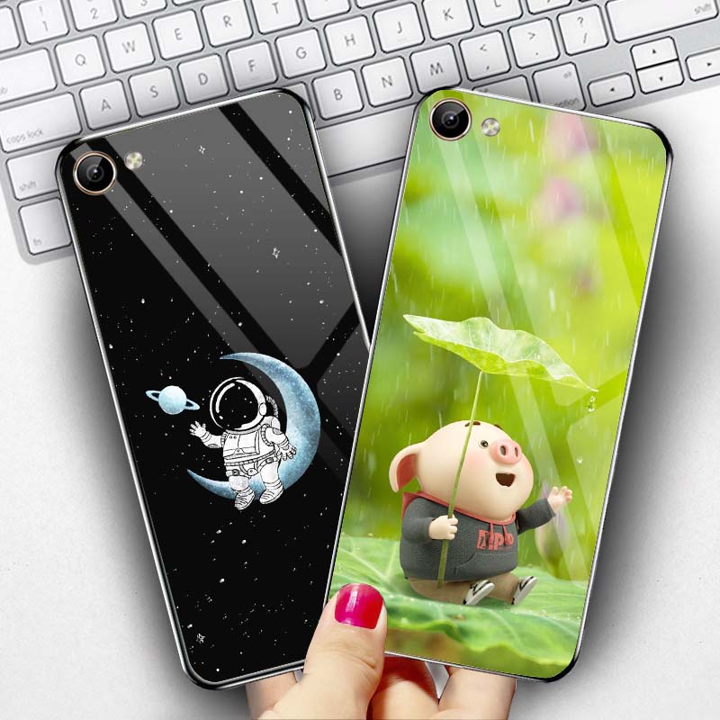 Ốp OPPO A83, F3, F3 Plus Lưng kính cường lực Sáng Bóng