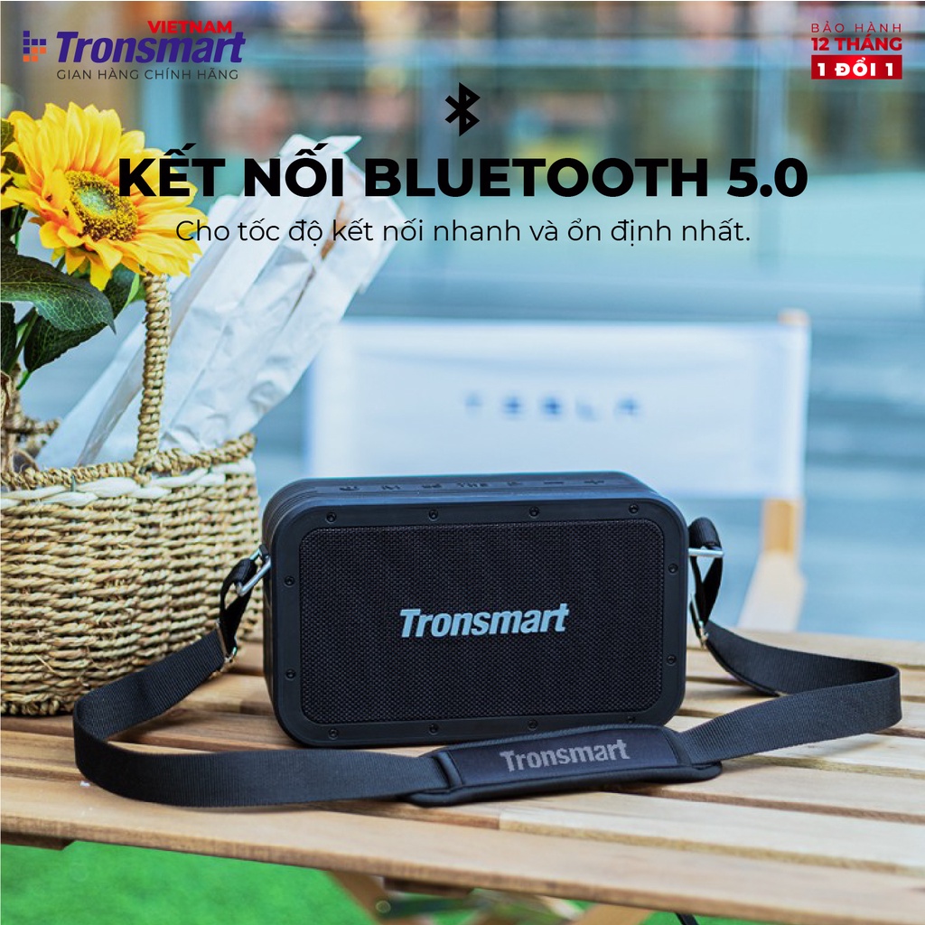 Loa Bluetooth 5.0 Tronsmart Force Max Công suất 80W, Chống thấm nước IPX6 - Thời gian 13 giờ chơi nhạc - Hàng phân phối