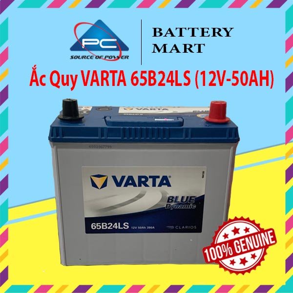 Bình Ắc Quy 12V-50AH, Ắc Quy VARTA 65B24L/LS