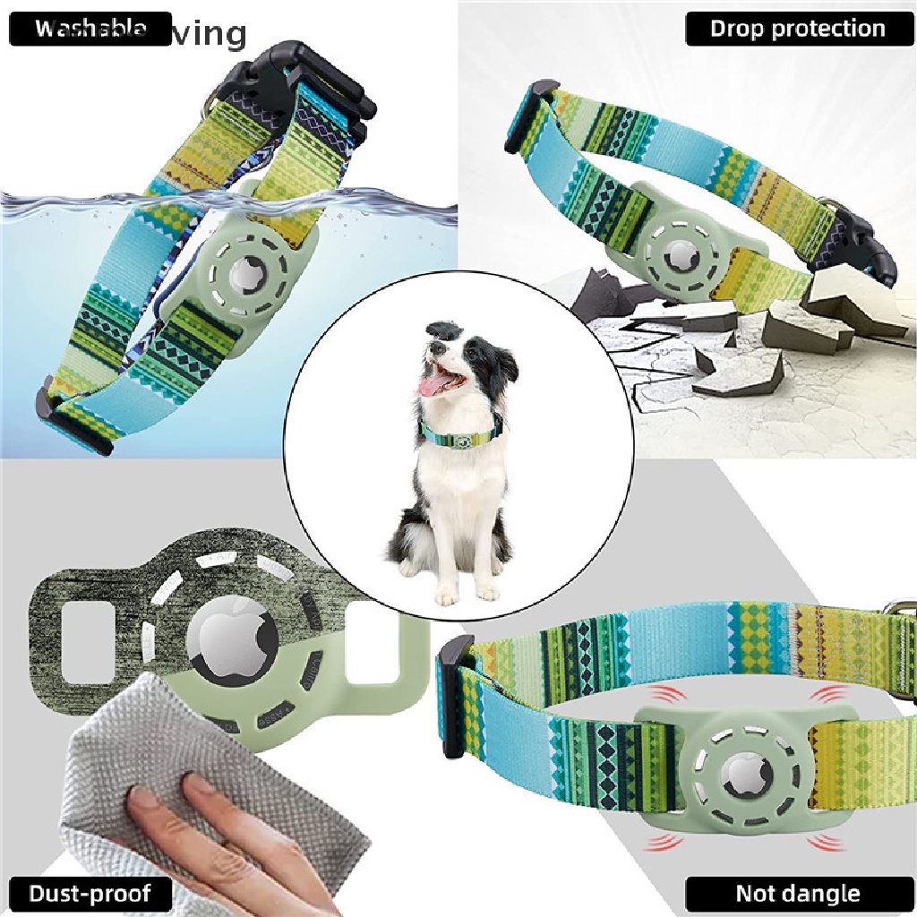 Vòng Cổ Điều Chỉnh Được Kỹ Thuật Số Pring Airtag Cho Chó Mèo Apple.