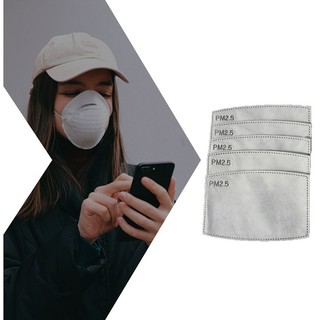 【10.10】 Pm2.5 Activated Carbon Mask Filter Double Microfiltration 10/50/100 Pcs