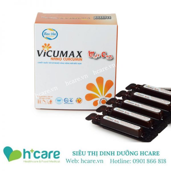 Vicumax Nano Curcumin mật ong 8,5ml – Hỗ trợ hệ tiêu hóa, tăng cường sức khỏe