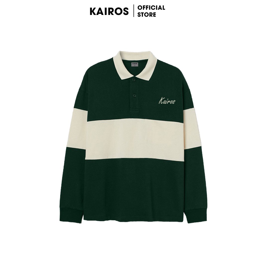 KAIROS STRIPED LONGSLEEVES POLO - Áo phông dài tay có cổ Brand KAIROS