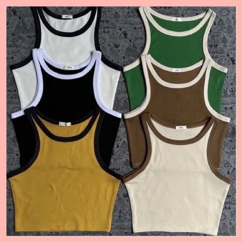 Combo 2 Áo Ba Lỗ Ngược Nữ Hàng Cao Cấp - Áo Croptop Sát Nách Siêu Co Dãn