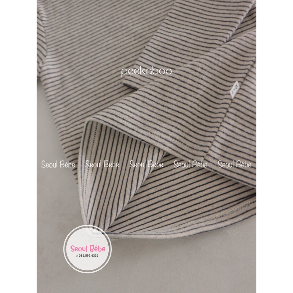 Áo giữ nhiệt cao cổ Neck Tee cho bé 8-20kg hãng Peekaboo thu đông 2022