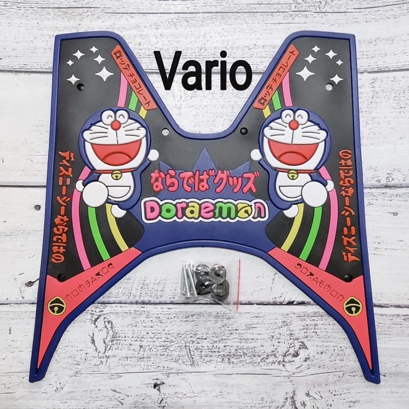 Thảm lót sàn xe Vario 125/150 đời 2018-2020, thảm để chân hình Doremon, Hello Kitty....