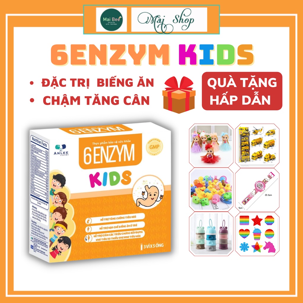 6 ENZYM KIDS - Giúp bé tăng cân, ăn ngon, ngủ tốt, tăng đề kháng hết táo bón