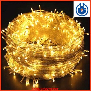 Dây đèn chớp Led Noel 480 bóng 100m màu vàng - dây chớp nháy 100m - Dây led trang trí Noel
