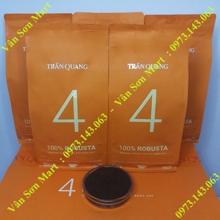 05 bịch cà phê rang xay số 4 Trần Quang bịch 500g