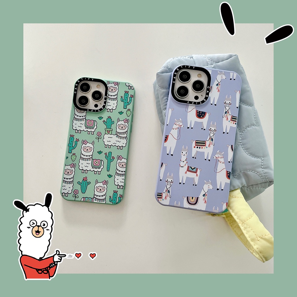 Ốp Điện Thoại Hình Lạc Đà Alpaca Đáng Yêu Cho iPhone 14 Pro MAX 13 12 11 IX XS MAX XR 6 6s 7 8 Plus