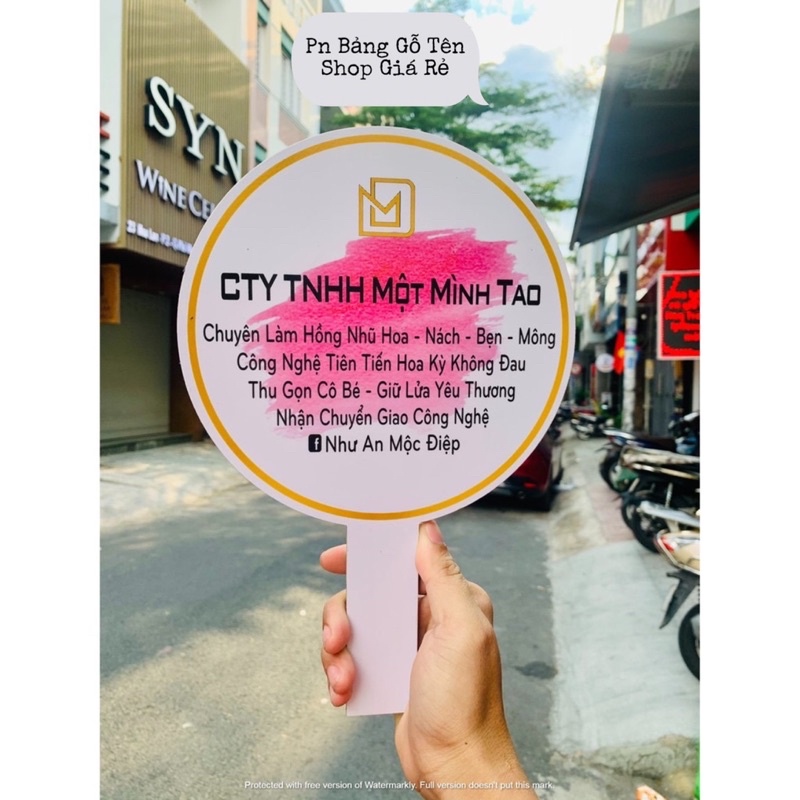 Bảng gỗ tên shop -Bảng cầm tay chụp hình sản phẩm - Bảng Gỗ - Decor