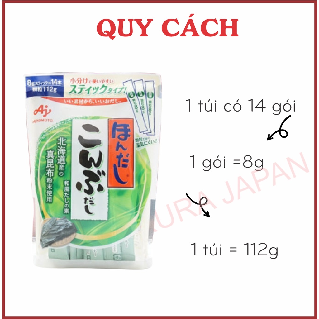 Hạt nêm rong biển Ajinomoto Nhật Bản 112g hạt nêm bổ sung iot cho bé ăn dặm