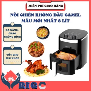 Nồi chiên không dầu Nineshield 8L nhập khẩu chính hãng điện tử lòng nồi to