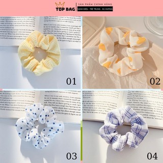Dây cột tóc vải co giãn, dây chun buộc tóc cho nữ đáng yêu
