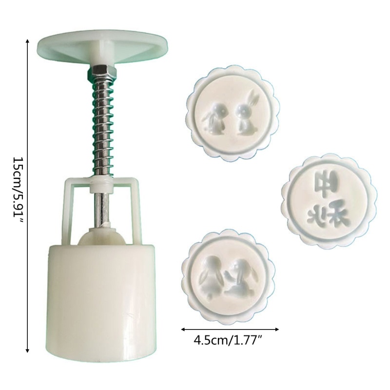 Khuôn Làm Bánh Trung Thu Hình Thỏ 50g DIY