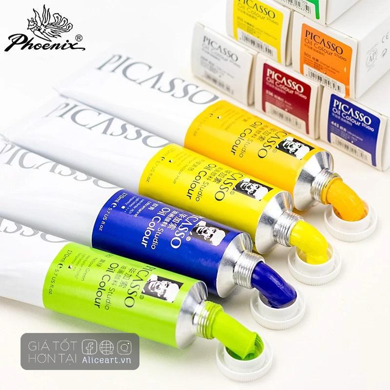 Màu sơn dầu - Màu dầu Picasso Phoenix 50ml dạng tuýp lẻ, vẽ tranh, gỗ, kim loại, pha đất sét -HOT