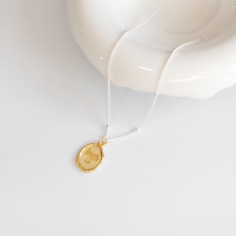 Vòng cổ Mặt Cười Thiết Kế Đơn Giản Tinh Tế Cho Nữ