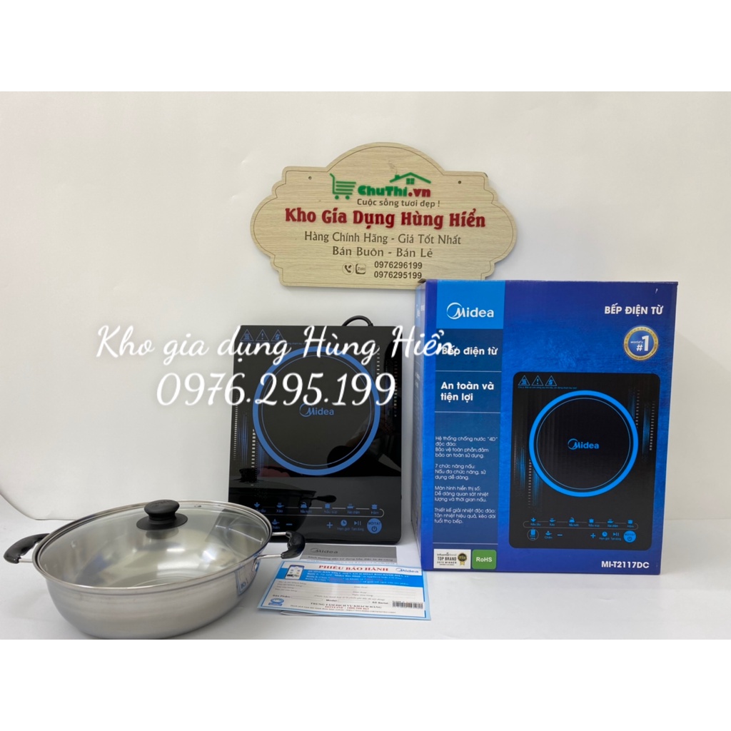 Bếp điện từ Midea MI-T2117DC - Hàng chính hãng