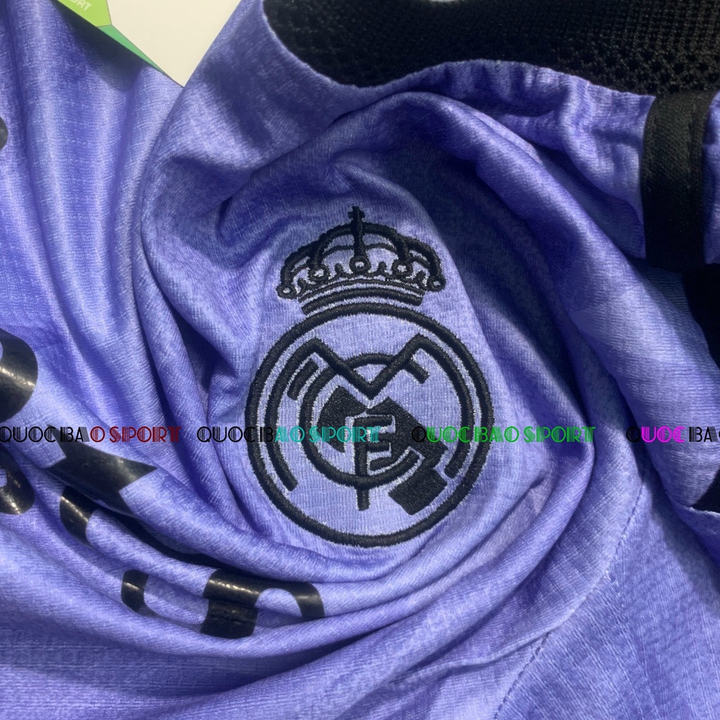 Bộ áo bóng đá Real Marid TÍM sân khách mùa 2022-2023