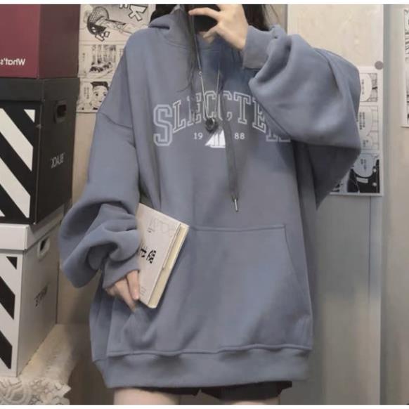Áo Hoodie SLEC 1988 siêu hot,chất nỉ ngoại form thụng cánh dơi trùm mông hàng mũ 2 lớp to đẹp