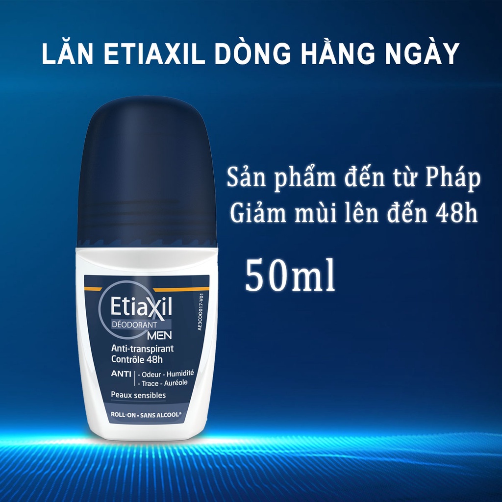 Lăn khử mùi hàng ngày Etiaxil 48h dành cho nam 50ml NPP Tido88