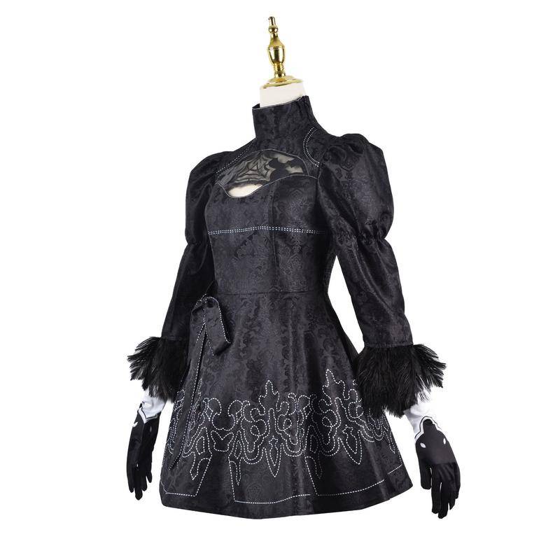 Bộ Trang Phục 2B Youhar Thêu Họa Tiết Màu Đen Cho Nữ