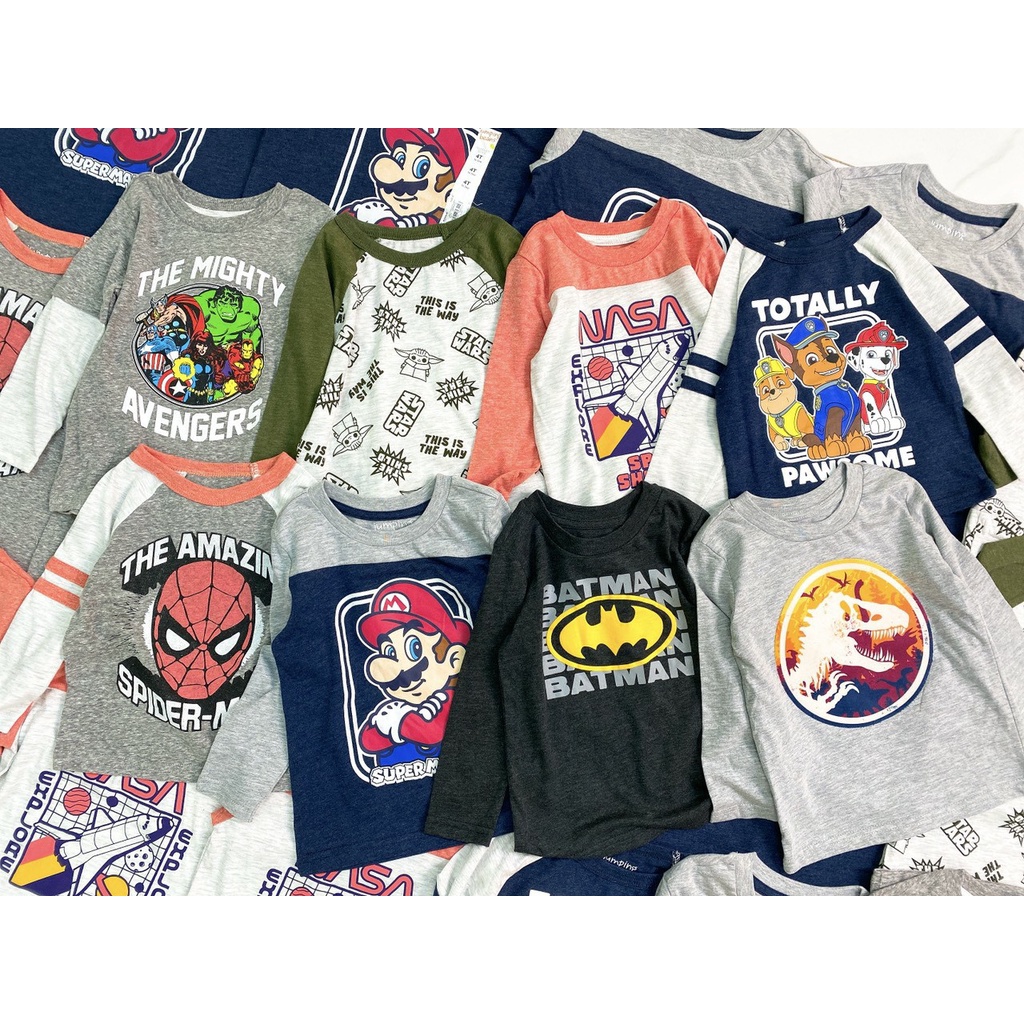 Áo dài tay dư xịn STARWARS VÀ JUMPING BEANS 1-5T