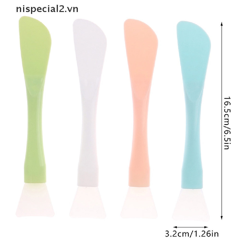 Set 2 Cọ Đắp Mặt Nạ Hai Đầu Bằng Silicon Chuyên Nghiệp