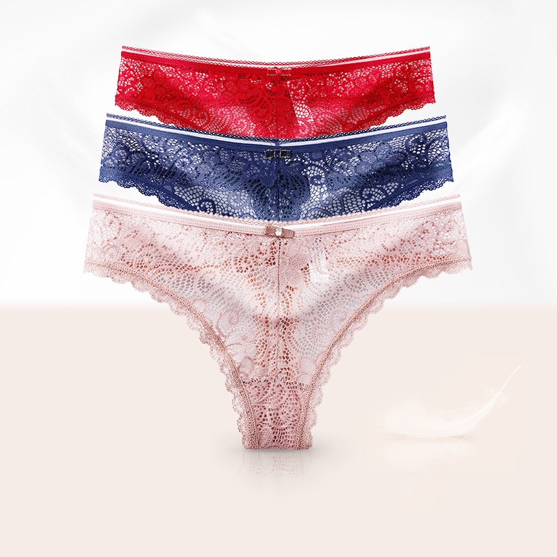 Quần lót sexy phối ren mềm mại thoáng mát quyến rũ 526