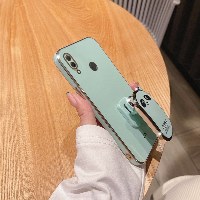 Ốp Điện Thoại Hình Gấu Trúc Có Giá Đỡ Cho Huawei Nova 3 3i 3E 4 4E