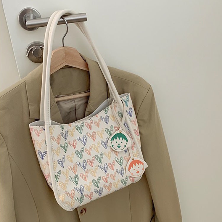 Túi Đeo Vai Sức Chứa Lớn Họa Tiết Hoạt Hình Cho Nữ