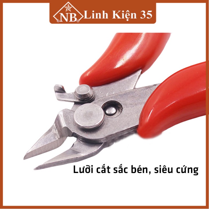 Kìm cắt chân linh kiện LK35 3.5 Inch siêu sắc bằng thép không gỉ, tay cầm êm ái