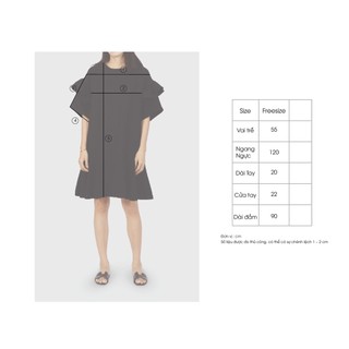 Đầm Suông Oversize E.studio Vải Lụa Cát