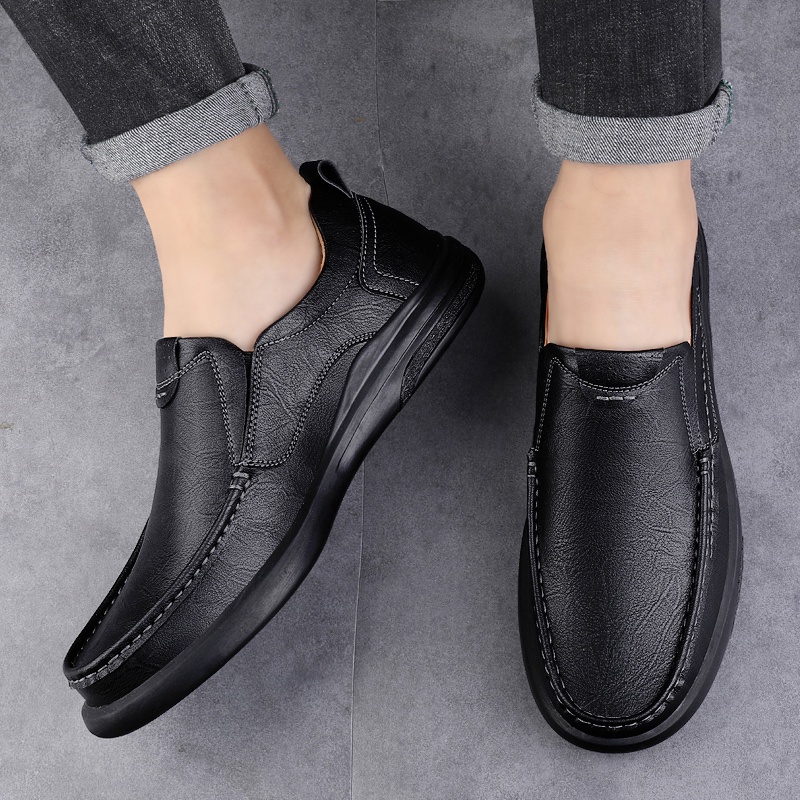 Giày Lười Chất Liệu Da Thời Trang Cho Nam