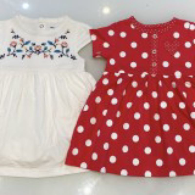 Đầm bé gái hàng xuất sơ sinh đến 12 tháng